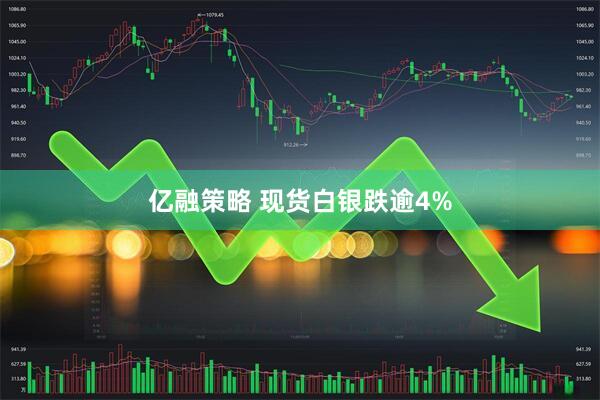 亿融策略 现货白银跌逾4%